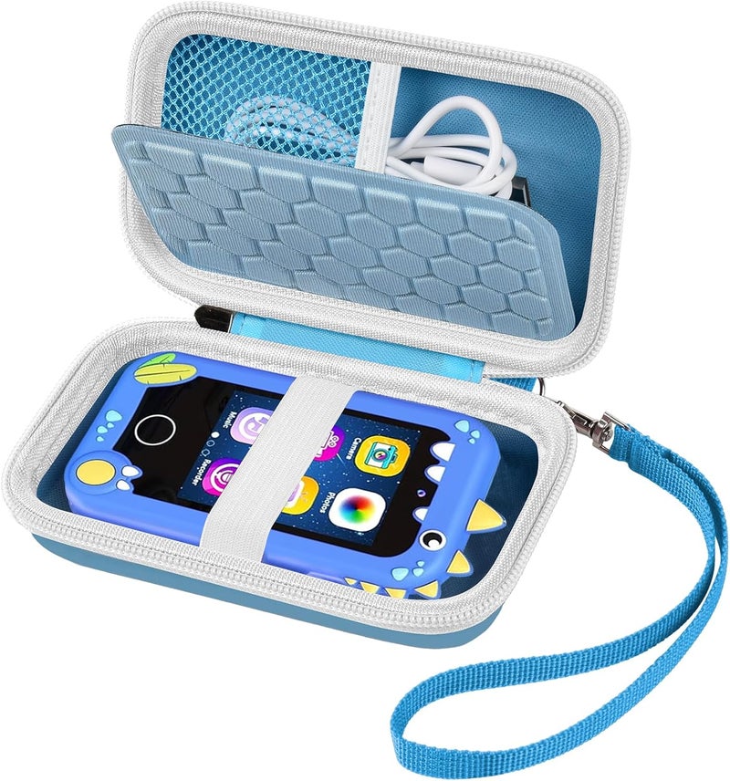 ALKOO Kids Toy Smartphone Case Compatible with Kikapabi/for Joozfee/for dancingcow/for Prysyedawn, Learning Toys Holder Play Cell Phone, SD Card, Over 7 Years Age- Blue - Image 1